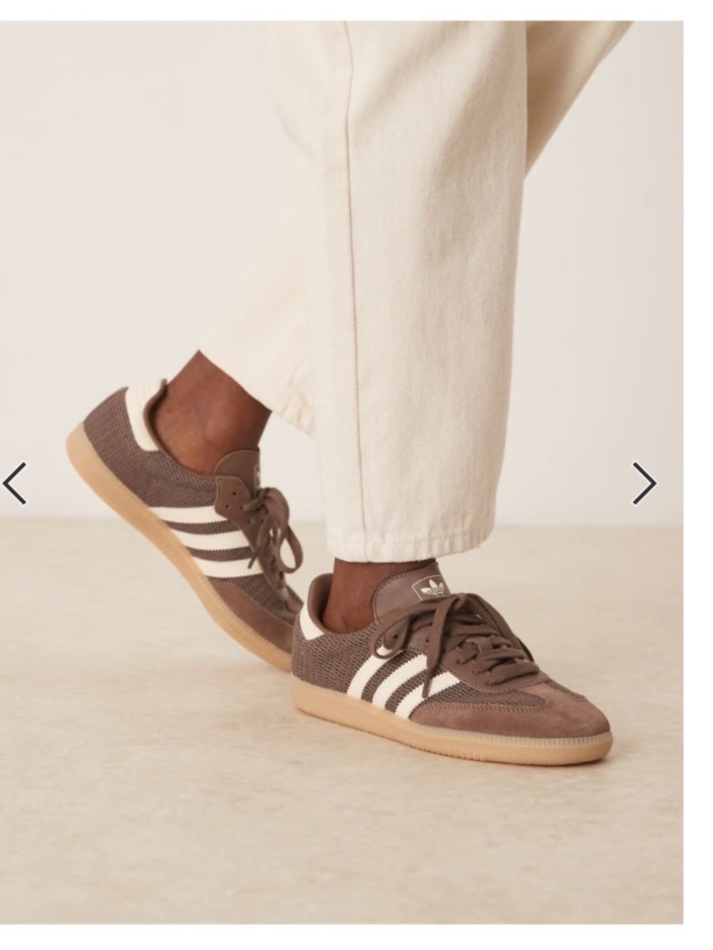 Adidas Samba OG - crochet brown sneakers